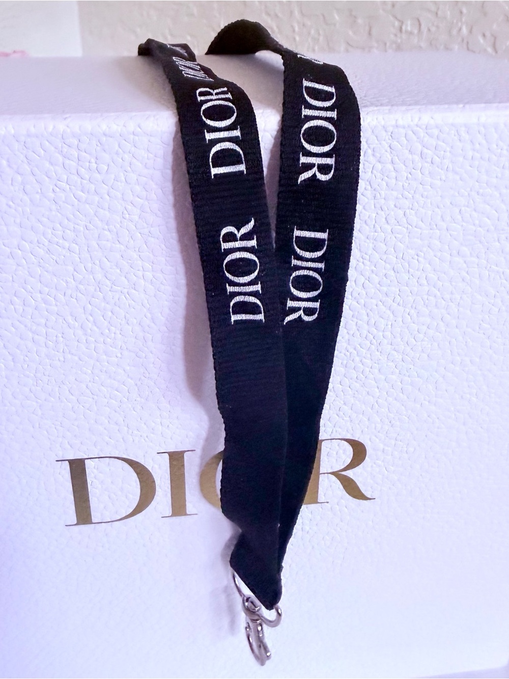 Dior Logo Backstage Lanyard Key Holder